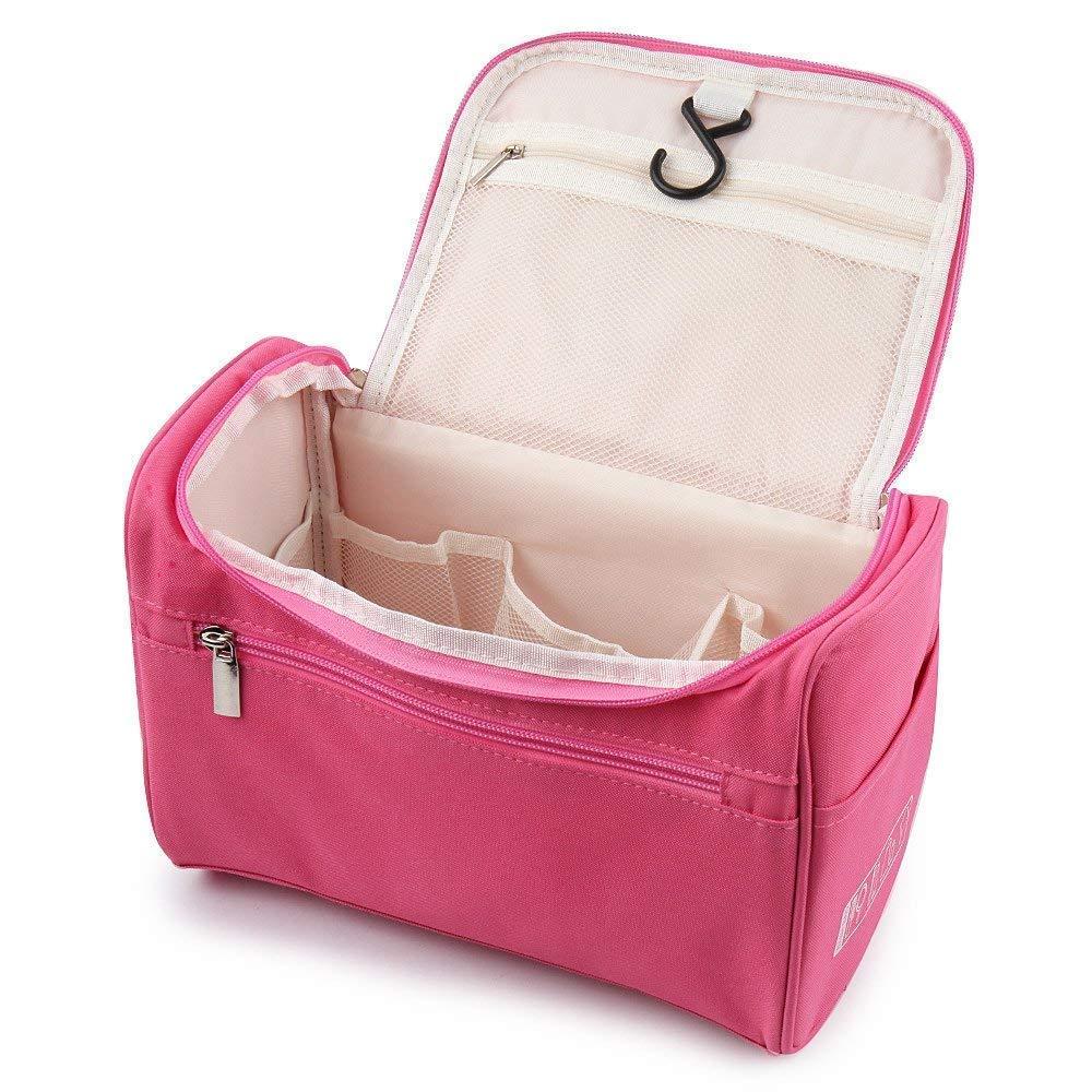 Elegant Pink Makeup Bag – Perfect for Travel and Daily Use