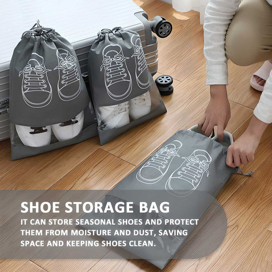 Non-Woven Fabric Shoe Storage Bags for Easy Organization - Combo