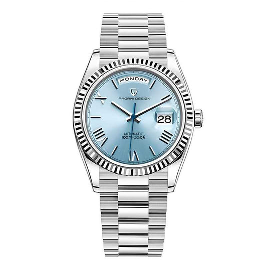 Classic Men's Analog Watch with Stainless Steel Strap