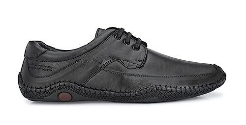 Roman Black Shoes for Men by KNIGHT WALKERS