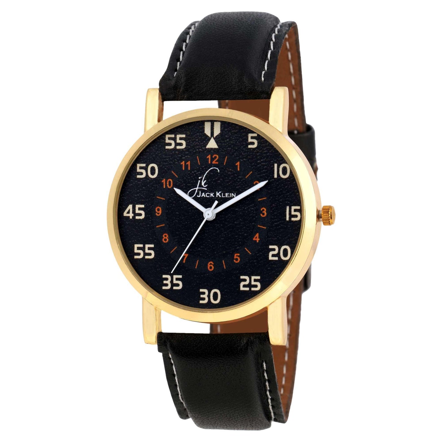 Jack Klein Men's Analog Resin Watch with Stainless Steel Dial