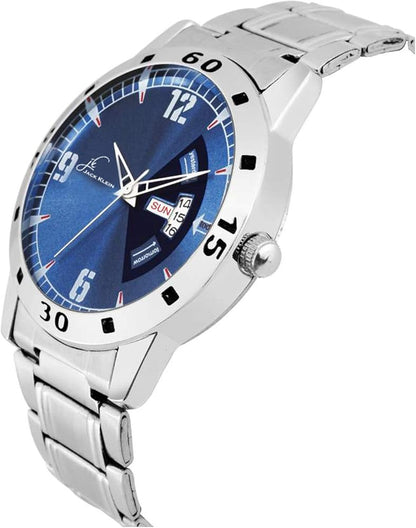 Men's Analog Watch with 54mm Stainless Steel Dial Blue Dial