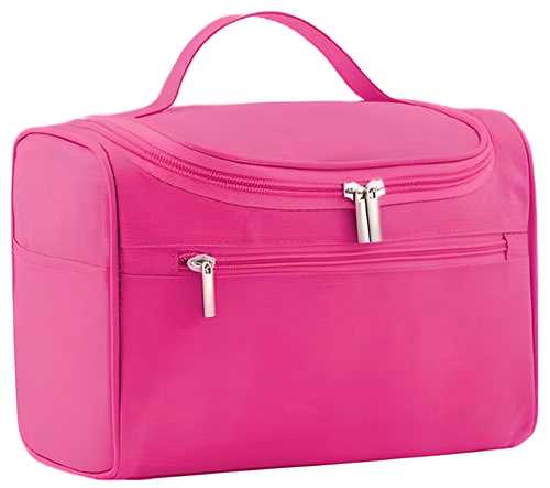 Elegant Pink Makeup Bag – Perfect for Travel and Daily Use