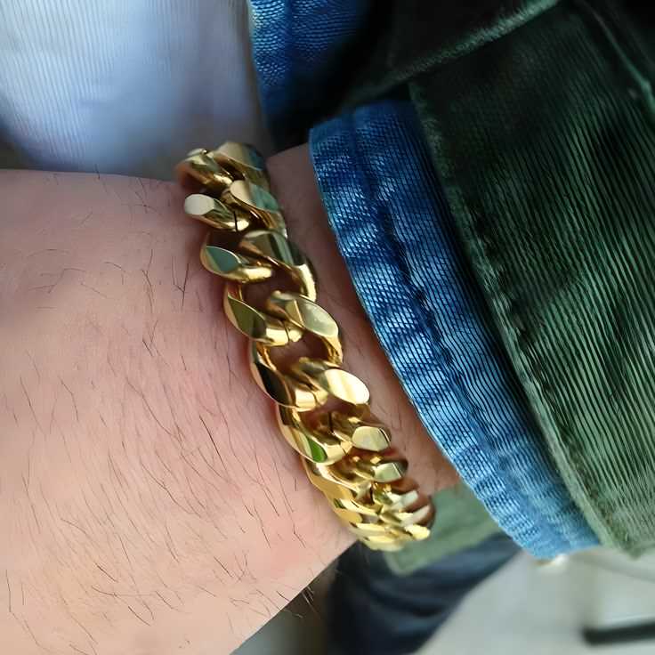 Trendy Gold Cuban Bracelet for Men – Perfect Casual Accessory