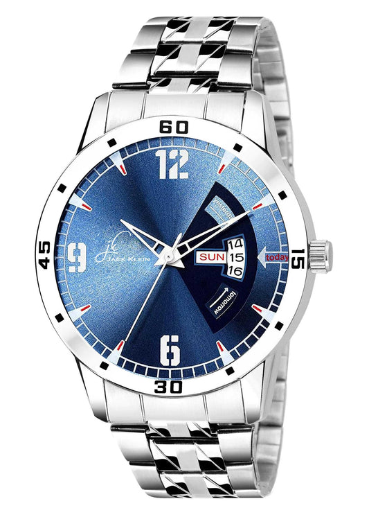 Men's Analog Watch with 54mm Stainless Steel Dial Blue Dial