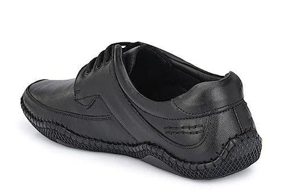 Roman Black Shoes for Men by KNIGHT WALKERS