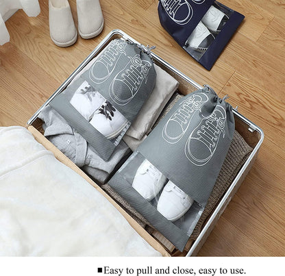 Non-Woven Fabric Shoe Storage Bags for Easy Organization - Combo